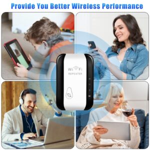 WiFi Extender Up to 300Mbps WiFi Repeater WiFi Booster Range Extender Wireless Router Extend Range of WiFi Internet Connection