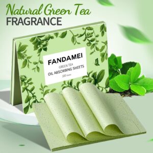 FANDAMEI Oil Blotting Sheets For Face, Oil Blotting Papers For Face, Blotting Paper for Oily Skin, Oil Control Film, Oil Absorbing Sheets For Face, Oil Absorbing Tissues, 200 Counts