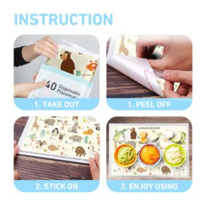 Disposable Stick-on Placemats & Portable Changing Pad Baby Registry Search Essentials Babies Necessities for Boys Girls