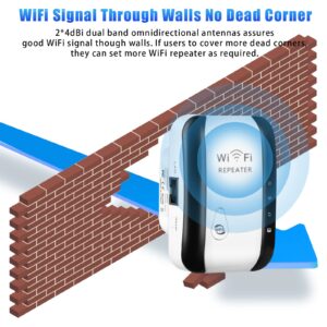 WiFi Extender Up to 300Mbps WiFi Repeater WiFi Booster Range Extender Wireless Router Extend Range of WiFi Internet Connection