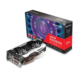 sapphire 11319-01-20g nitro+ amd radeon rx 6650 xt gaming graphics card with 8gb gddr6, amd rdna 2