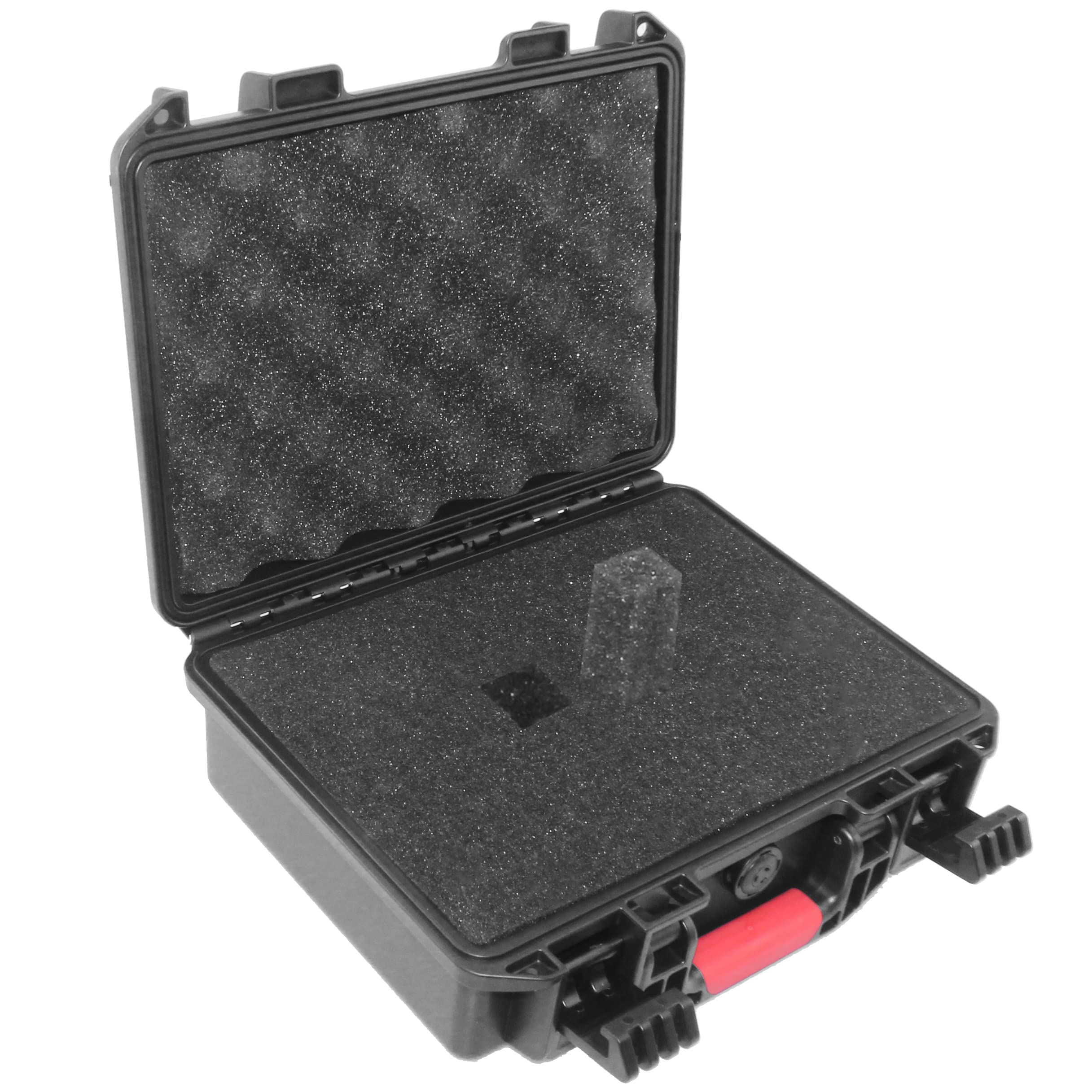 AOOCY Weatherproof/Shockproof IP67 Carrying Hard Case with Customizable Foam for Pistol, GoPro, Camera Accessories, Equipment, Electronics, and Gear, Black - Exterior 11 x 9 x 4 Inches