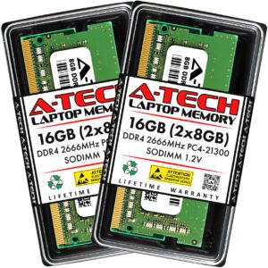 a-tech 16gb kit (2x8gb) ram for dell optiplex 7070, 7060, 5070, 5060, 3070, 3060 micro desktops | ddr4 2666 mhz sodimm pc4-21300 memory upgrade