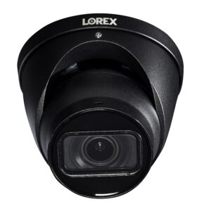 Lorex LNE9282BW-4PK 4K (8MP) Black Nocturnal Motorized Varifocal Smart IP Dome Security Camera, with Listen in Audio (4-Pack). Compatible with N881B, N882B and NR900X NVRs