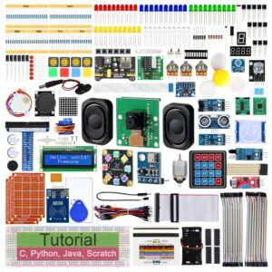 FREENOVE Complete Starter Kit for Raspberry Pi 5 4 B 3 B+ 400, Python C Java Scratch Code, 708-Page Tutorial, 138 Projects, 386 Items, Camera Speaker Sound Sensor (Raspberry Pi NOT Included)