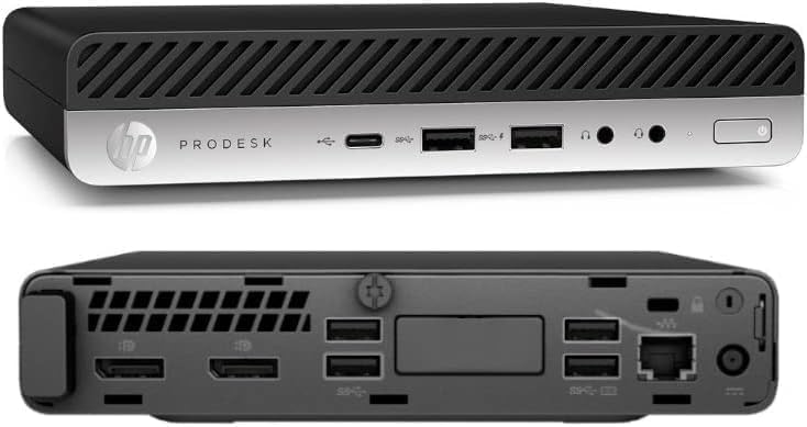 HP ProDesk 600G5 Micro DT PC, Intel Core i5-9500T, 16GB RAM, 256GB NVMe SSD, Win11 Pro (Renewed)