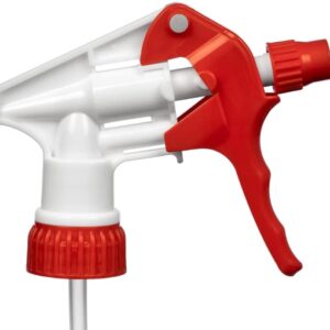 Decony Heavy Duty Replacement Trigger Sprayer Nozzles Industrial and Commercial Cleaning Chemical Resistant for 16oz / 32oz Spray Bottle W/Adjustable 9.25" Dip Tube for 28/400-12 pc.