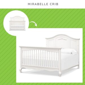 CC KITS Full-Size Conversion Kit Bed Rails for Million Dollar Baby Cribs (Warm White, Model #M7689)