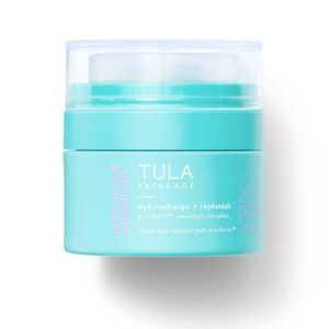 tula skin care eye recharge + replenish - overnight eye treatment, protects & intensely hydrates, minimizes the look of fine lines & wrinkles, 0.5 fl. oz.