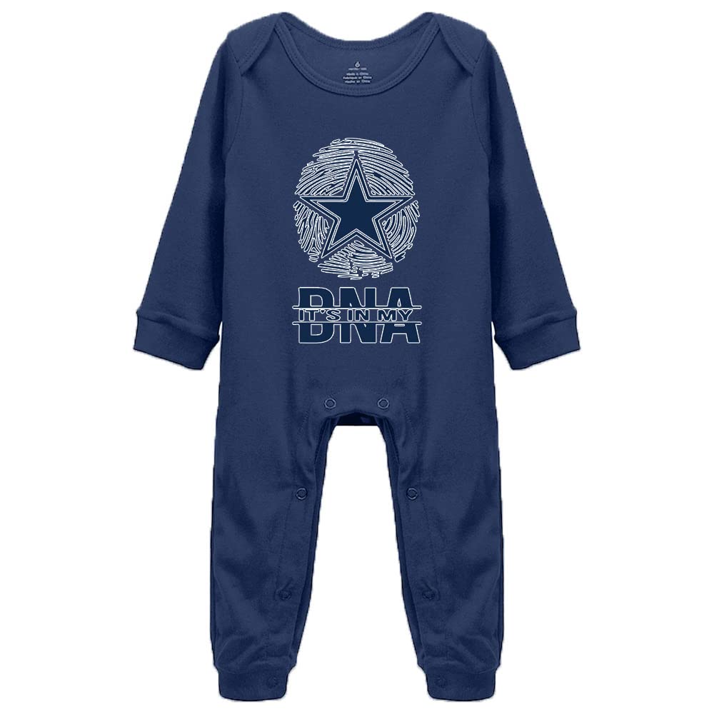 Snagminio Cowboys It's In My DNA Super Cute Boys And Girls Universal Long Sleeve Bodysuits