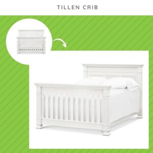 CC KITS Full-Size Conversion Kit Bed Rails for Million Dollar Baby Cribs (Warm White, Model #M7689)