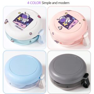 Denture Case, Definitely No-Leak Denture Bath Box for Traveling Perfectly, Denture Cup with Strainer & Mirror(Pink)