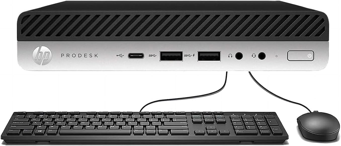 HP ProDesk 600G5 Micro DT PC, Intel Core i5-9500T, 16GB RAM, 256GB NVMe SSD, Win11 Pro (Renewed)