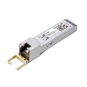 tp-link tl-sm5310-t | 10gbase-t rj45 sfp+ module | 10g copper sfp+ transceiver | sfp+ to ethernet | plug and play | hot pluggable | up to 30m distance| | durable metal casing | versatile compatibility