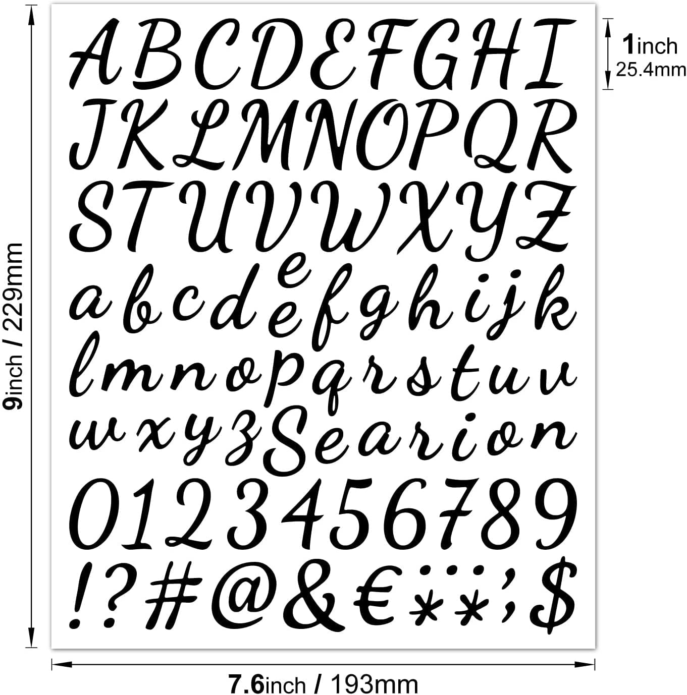 12 Sheets 1000 Pieces Self Adhesive Vinyl Letter Number Stickers Kit, Alphabet Number Stickers, Decals for Sign, Kitchen,Door, Business, Address Number 6 Black 6 White