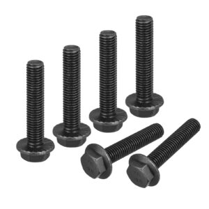 uxcell m12-1.75x60mm hex serrated flange bolts 10.9 grade carbon steel screws 6pcs