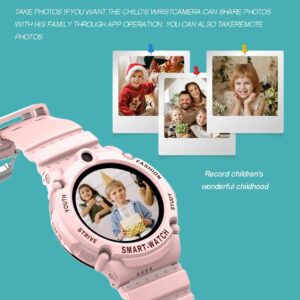 PTHTECHUS 4G Smart Watch Phone for Children - Kids Smartwatch with WiFi, Dail, Voice Messages & Video Calls, GPS Location, SOS, Camera and Pedometer for Boys Girl Present