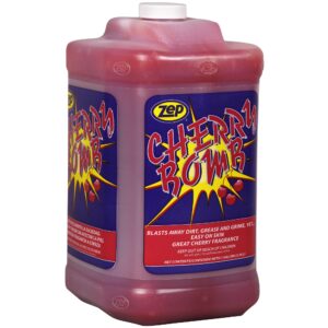 Zep Cherry Bomb Hand Cleaner - 1 Gallon (Case of 4) 95124 - Removes Stubborn Industrial Soils Such As Grease, Tar, Carbon, Asphalt, Inks, Resins, Paints and Adhesives