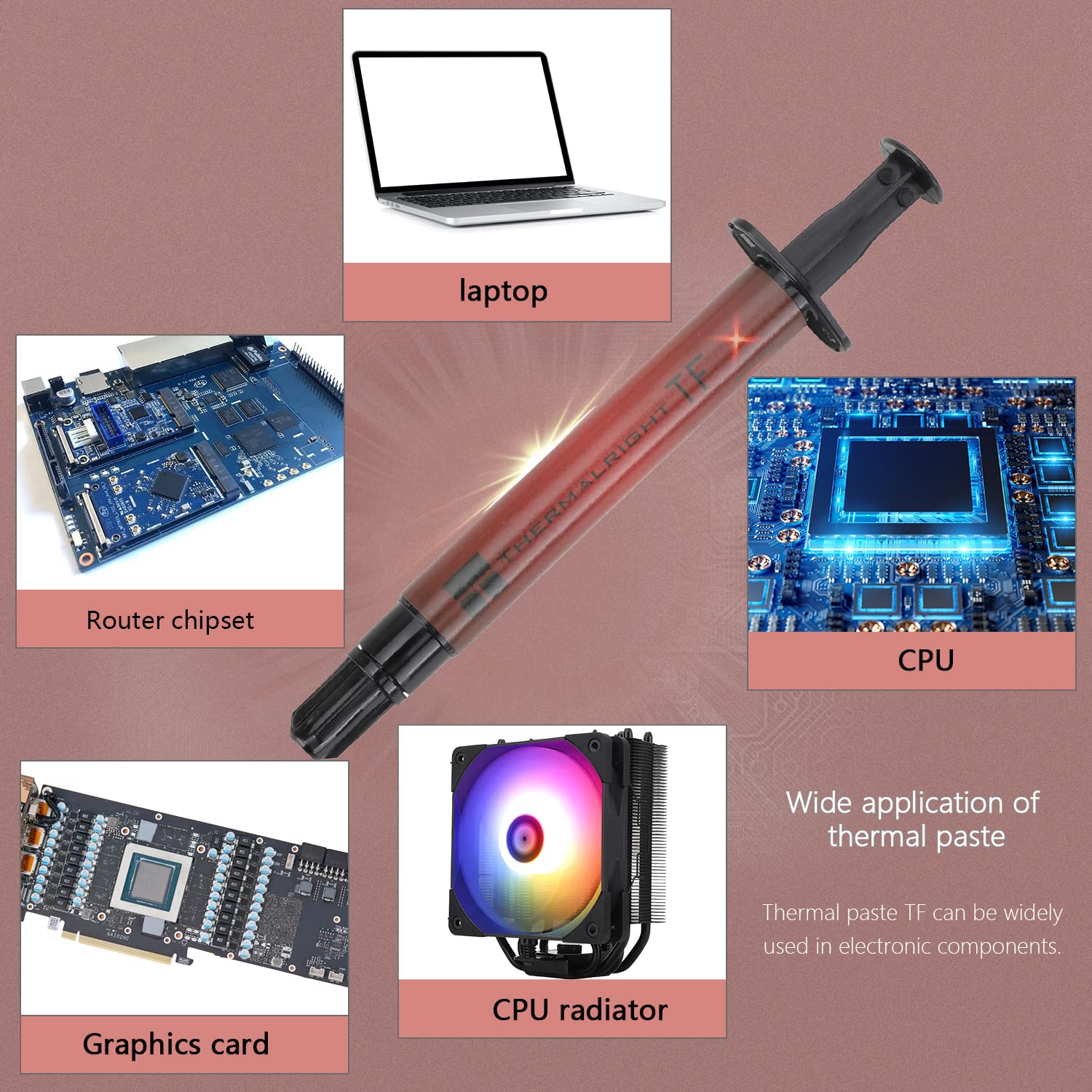 Thermalright TFX 2g Thermal Paste Heat Sink Compound 14.3W/m.k, 2 Grams, Graphic Card CPU Thermal Grease, Laptop Thermal Grease