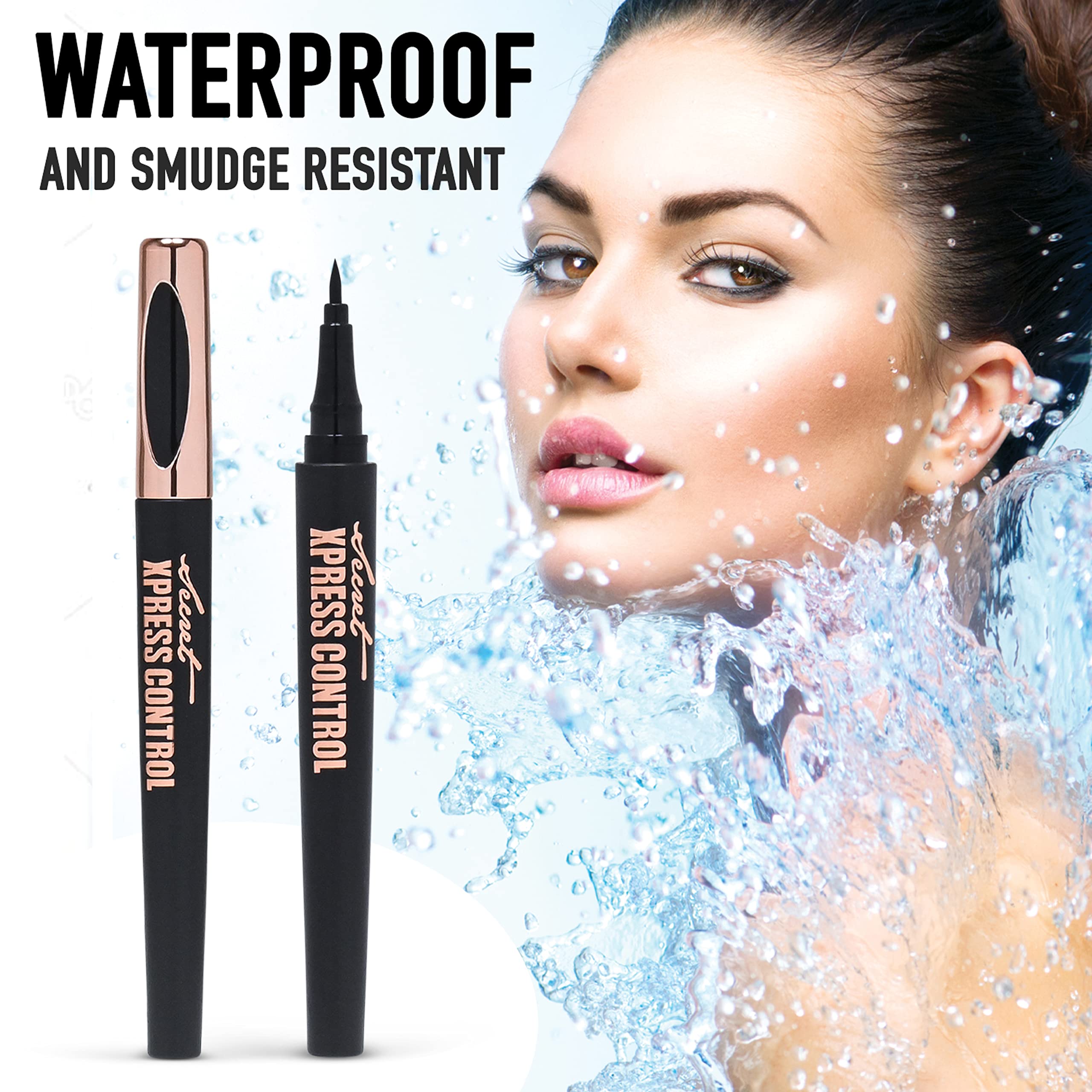 Secret Xpress Control Liquid Black Eyeliner Pen Waterproof Matte Long Lasting Eye Professional Makeup