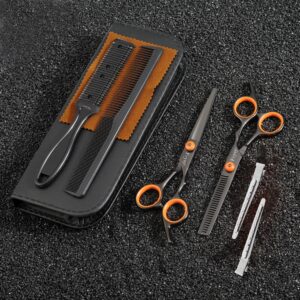 Hair Cutting Scissors Thinning Shears Kit, Fcysy Professional Hair Scissors Set Hair Shears Blending Scissor Kit, Barber Shears Haircut Scissors Salon Trimming Scissors for Hair for Women Men Pet