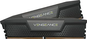 corsair vengeance ddr5 ram 32gb (2x16gb) 6000mhz cl36 intel xmp icue compatible computer memory - black (cmk32gx5m2d6000c36)