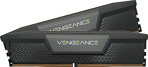 CORSAIR VENGEANCE DDR5 RAM 32GB (2x16GB) 6000MHz CL36 Intel XMP iCUE Compatible Computer Memory - Black (CMK32GX5M2B6000C36)