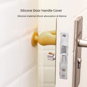 3 Pcs Door Handle Cover with Suction Cup,Silicone Door Knob Cover Anti-Collision Anti Static Electricity Door Handle Silicone Protective Cover