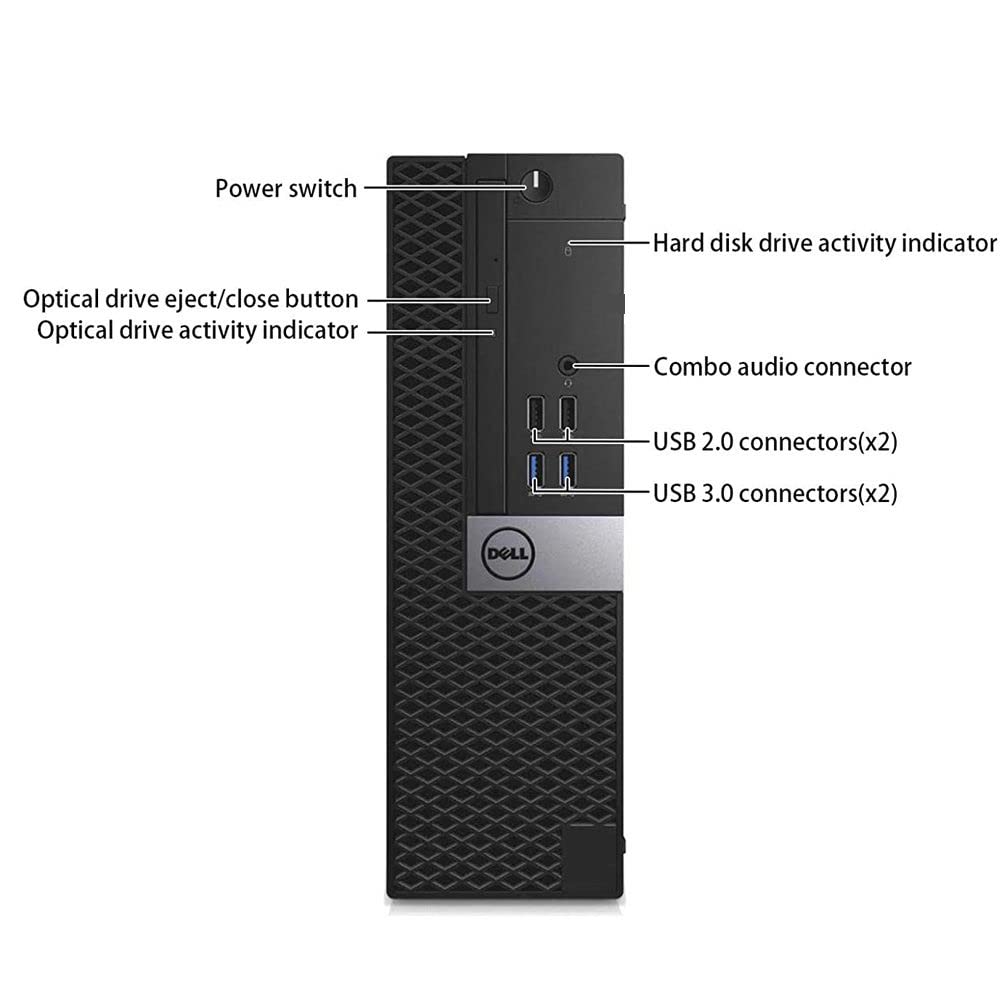 Dell OptiPlex 5040 SFF Desktop Computer Intel PC Quad Core i7-6700 3.40GHz up to 4.0GHz 16GB Ram 256GB NVMe M.2 SSD Built-in WiFi & Bluetooth HDMI Wired Keyboard and Mouse Windows 10 Pro (Renewed)