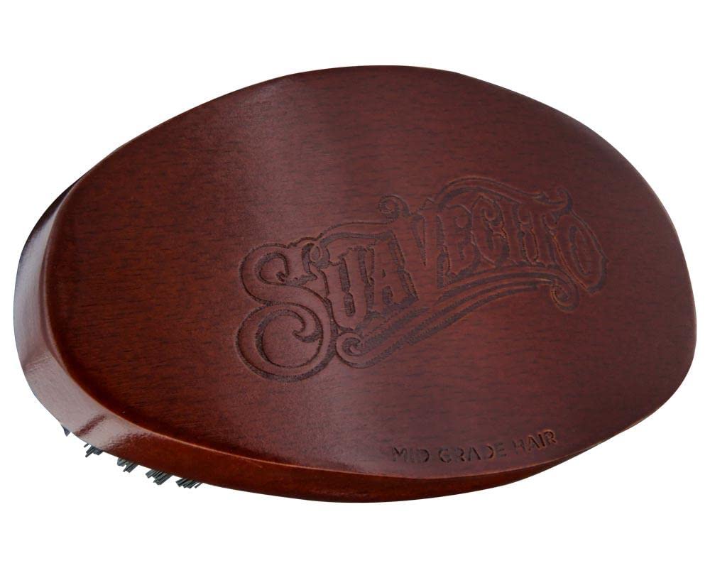 Suavecito Beard Brush Cherry Wood Mid Grade Synthetic Bristles