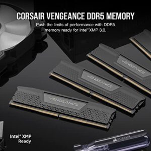 CORSAIR VENGEANCE DDR5 RAM 32GB (2x16GB) 6000MHz CL36 Intel XMP iCUE Compatible Computer Memory - Black (CMK32GX5M2B6000C36)