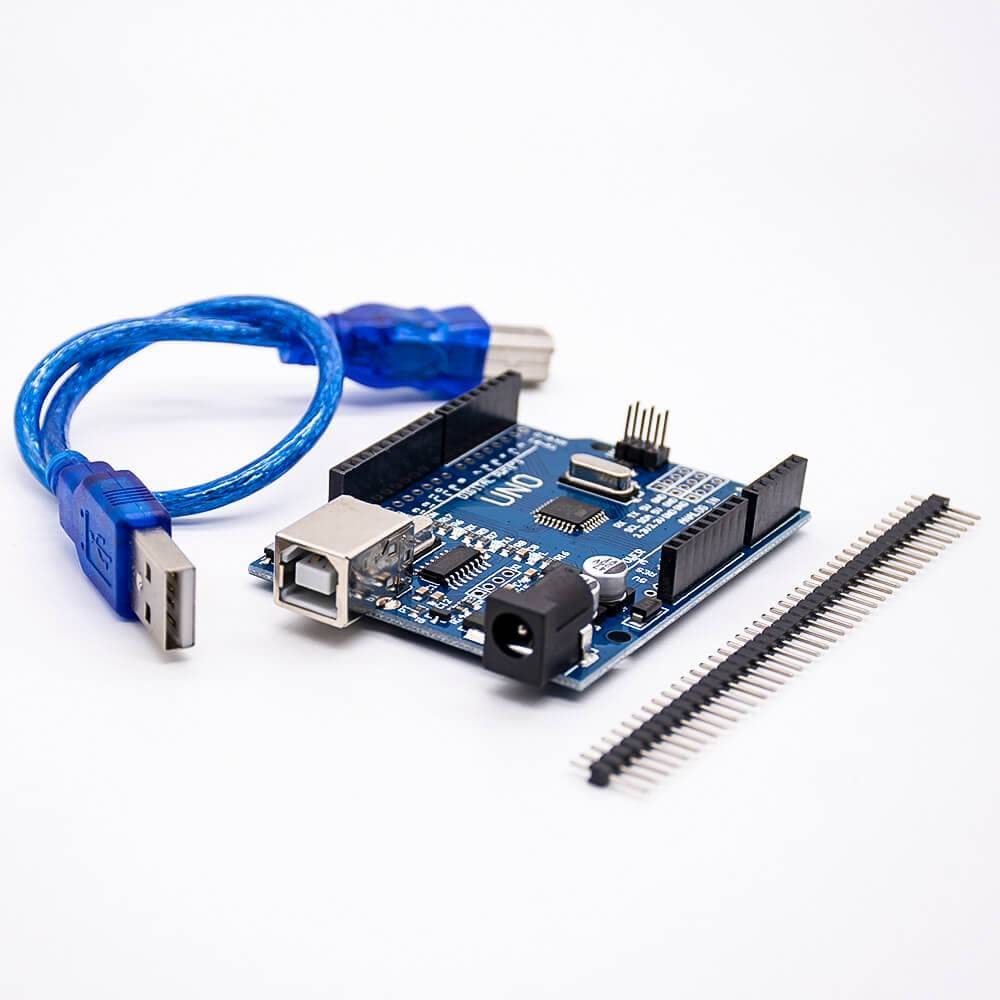 Elecbee UNO Development Board with USB Cable PCB Mount Expert DCC Improved Version