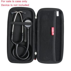 Hermitshell Travel Case for 3M Littmann Classic III Monitoring Stethoscope (Black)