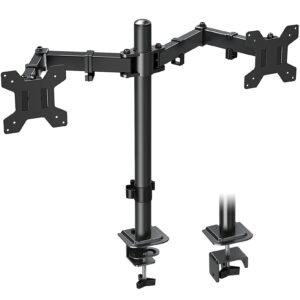 MOUNTUP Dual Monitor Desk Mount + Freestanding & Height Adjustable Monitor Desk Mount