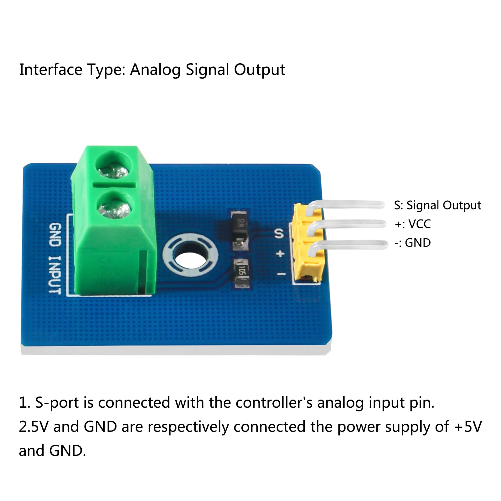 6Pcs Piezo Analog Ceramic Vibration Sensor Module Controller Piezoelectricity 3.3V/5V Electronic Components Supplies Sensor Board