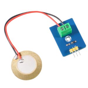 6Pcs Piezo Analog Ceramic Vibration Sensor Module Controller Piezoelectricity 3.3V/5V Electronic Components Supplies Sensor Board