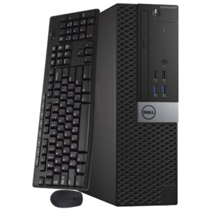 dell optiplex 5040 sff desktop computer intel pc quad core i7-6700 3.40ghz up to 4.0ghz 16gb ram 256gb nvme m.2 ssd built-in wifi & bluetooth hdmi wired keyboard and mouse windows 10 pro (renewed)