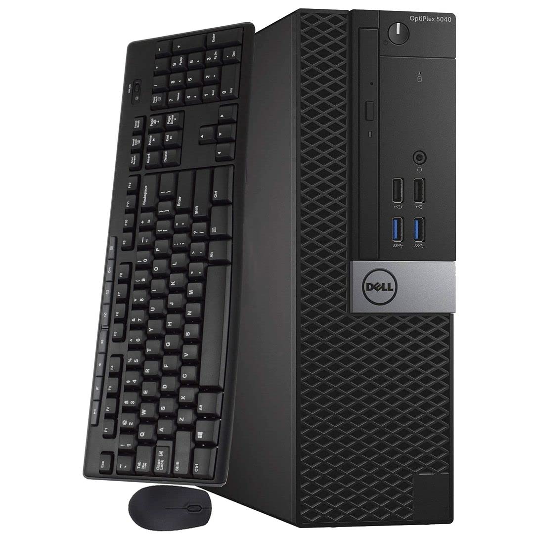 Dell OptiPlex 5040 SFF Desktop Computer Intel PC Quad Core i7-6700 3.40GHz up to 4.0GHz 16GB Ram 256GB NVMe M.2 SSD Built-in WiFi & Bluetooth HDMI Wired Keyboard and Mouse Windows 10 Pro (Renewed)