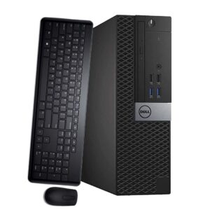 dell optiplex 3040 sff desktop computer intel quad core i7-6700 3.4ghz up to 4.0ghz 16gb ram 512gb ssd built-in wifi & bluetooth hdmi dual monitor support wireless keyboard & mouse win10 pro (renewed)