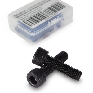 Cicidorai M4-0.7 x 12mm Socket Head Cap Screws, 12.9 Grade Alloy Steel, Black Oxide Finish, Machine Thread, Allen Socket Drive, Quantity 100