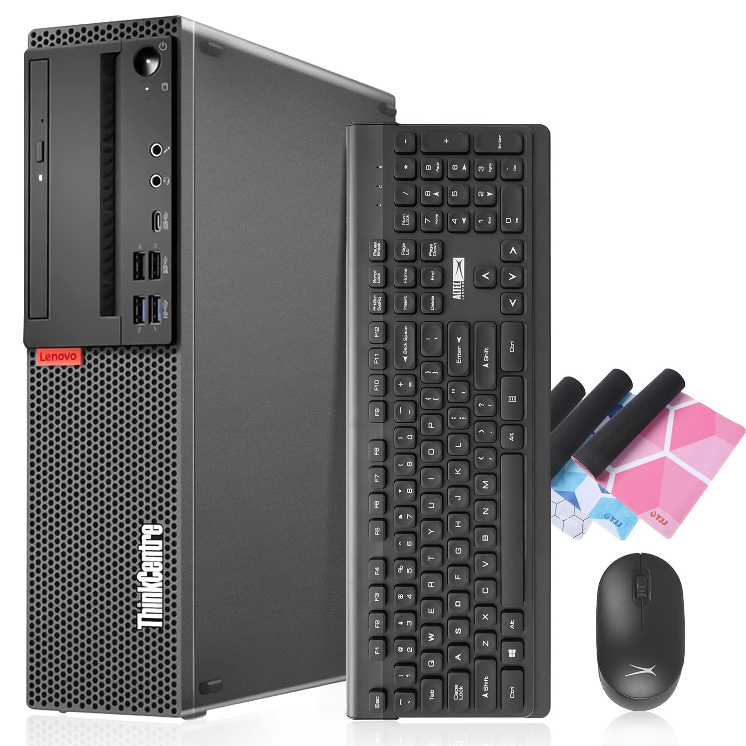 Lenovo ThinkCentre M720 SFF Desktop Intel i7-9700 up to 4.70GHz 32GB DDR4 New 1TB NVMe SSD Built-in AX210 Wi-Fi 6E BT Dual Monitor Support Wireless Keyboard and Mouse Win11 Pro (Renewed)