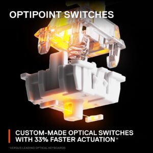 SteelSeries New Apex 9 Mini – HotSwap Optical Mini Keyboard – 60% Compact Design – Optical Switches – RGB Customization – Aluminum Alloy Frame – Double Shot PBT Keycap