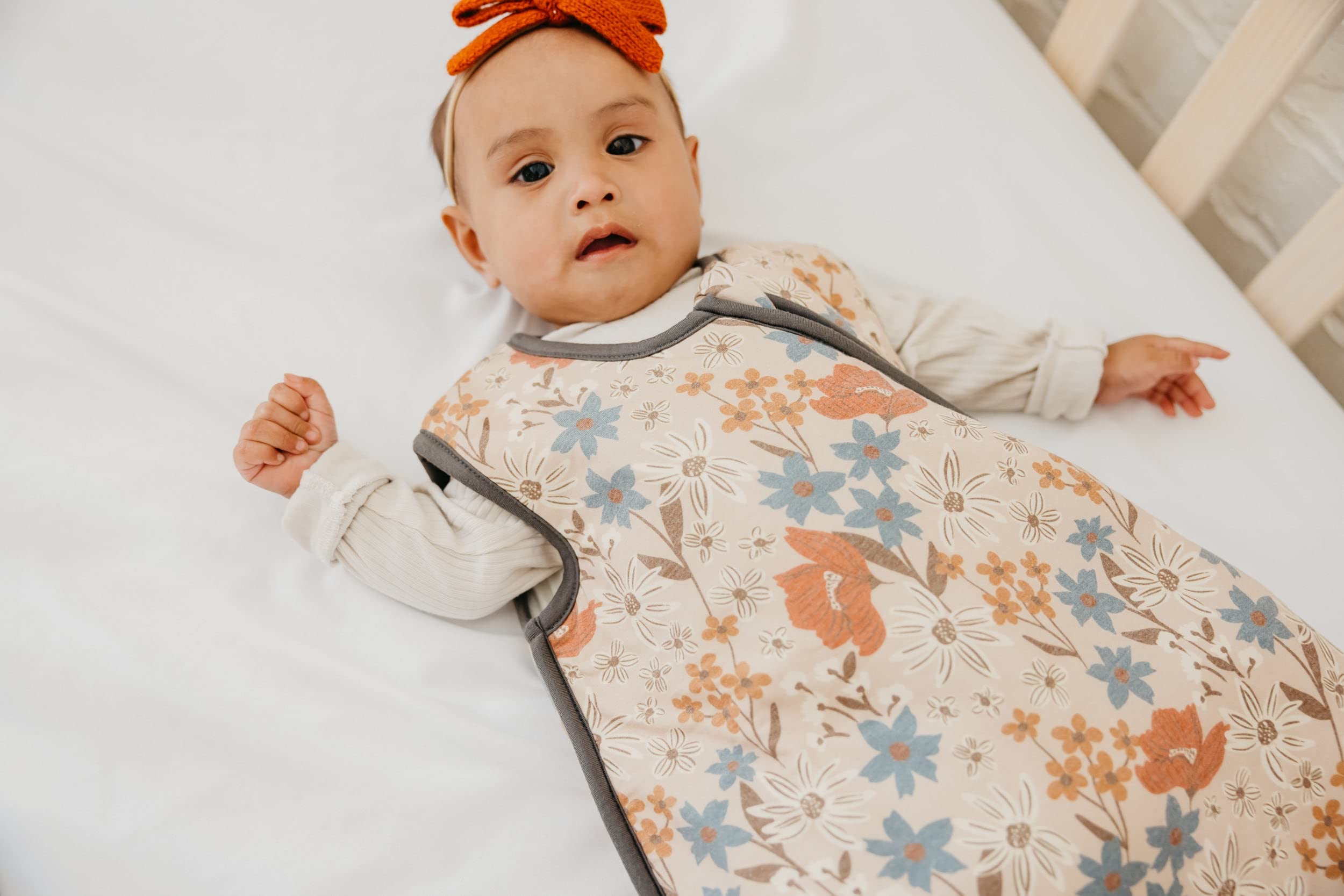 Copper Pearl Sleep Sack: Warm and Cozy Baby Bag in a Variety of Trendy Designs, Safe Alternative to Blankets, Sleeveless Baby Sleep Sack Swaddle Sizes Newborn to 24 Months - Eden