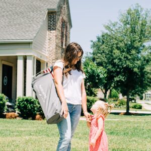 Baby Delight Go with Me Jubilee Deluxe Portable Chair | Indoor and Outdoor | Sun Canopy | Grey