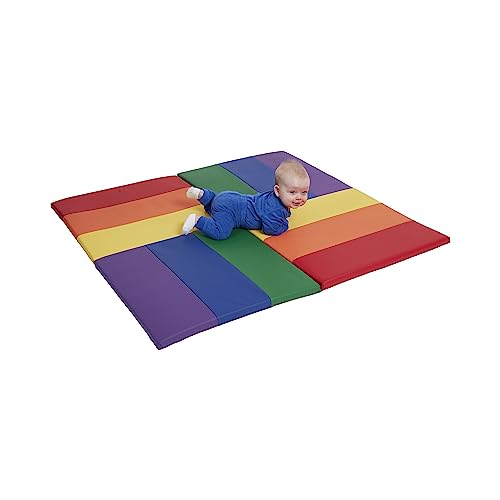 ECR4Kids SoftZone Turning Tiles Activity Mat, Folding Playmat, Assorted