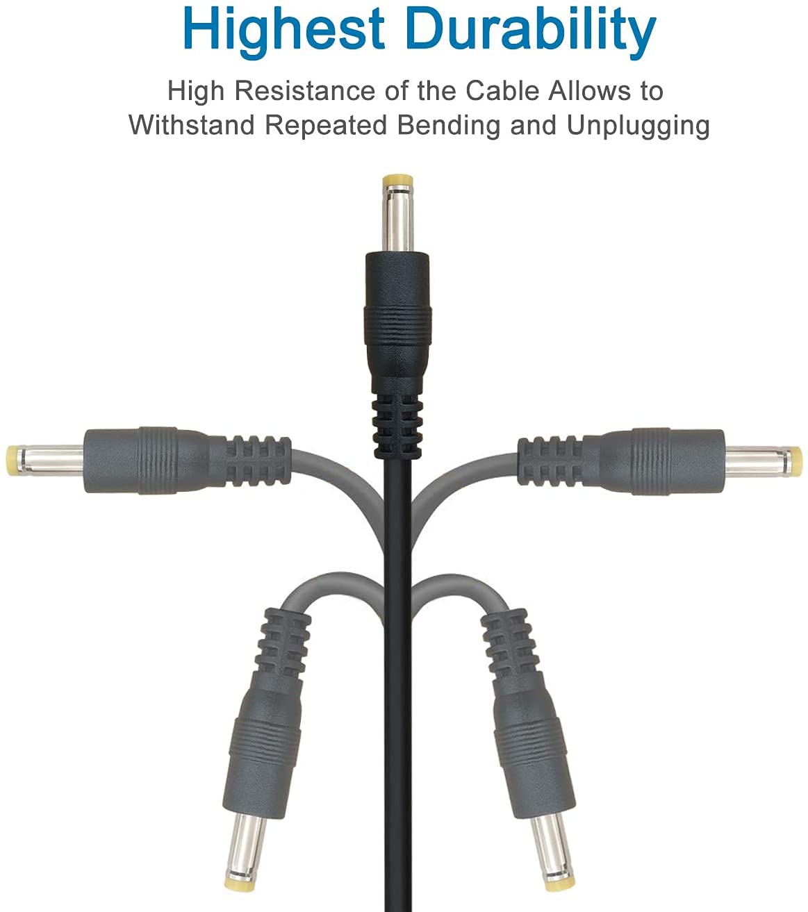 BestCH USB Charge Plug Jack Barrel Connector Cable Charger for Home or Travel via Power Ports/car/Wall/Battery Bank Accessories Designed for The Cradlepoint CTR500 Mobile Broadband Router