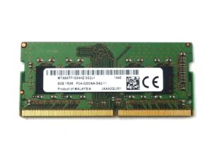 laptop memory module mta8atf1g64hz-3g2j1 compatible replacement spare part for micron mta8atf1g64hz 8gb 1rx8 ddr4 so-dimm pc4-25600 3200mhz 260-pin non-ecc cl19 1.2v