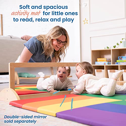 ECR4Kids SoftZone Turning Tiles Activity Mat, Folding Playmat, Assorted