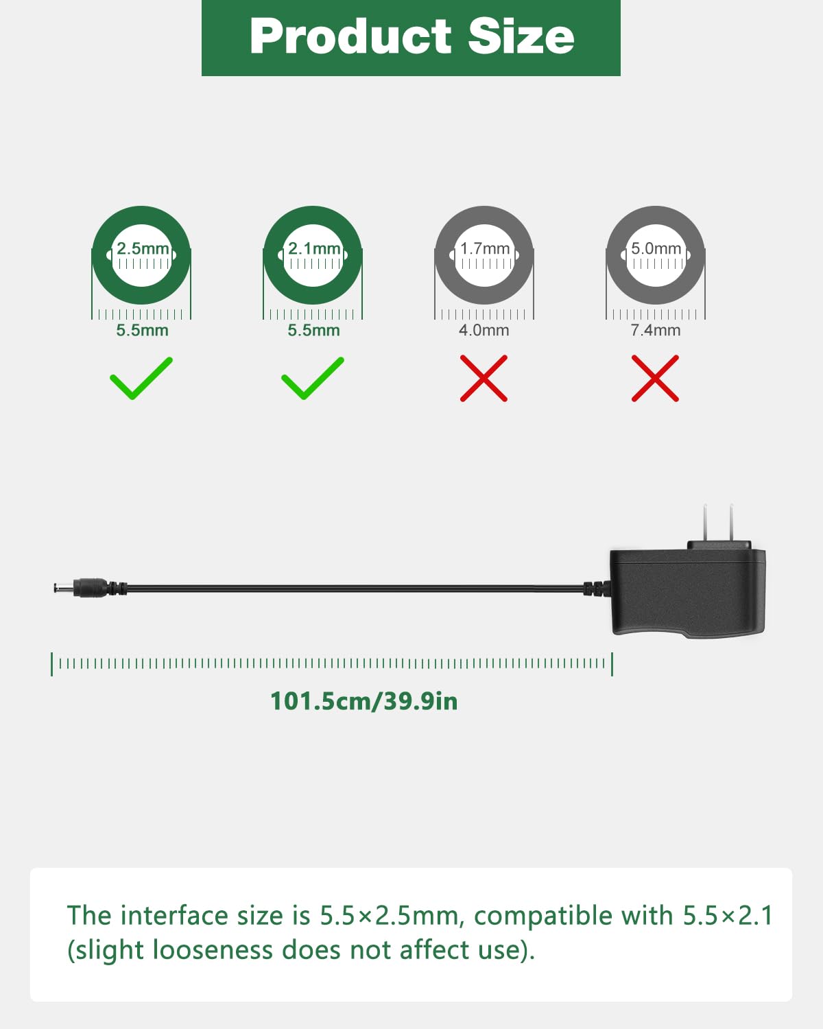 JOVNO 6V 2A AC Power Adapter Compatible with Ellipticals and Trainer Bikes Power Supply Commercial 400/VR AudioStrider A.C.T. Pro 800 600 U300 R400 CX925 CX938 CX1000 ASR 630 700, 6.6ft