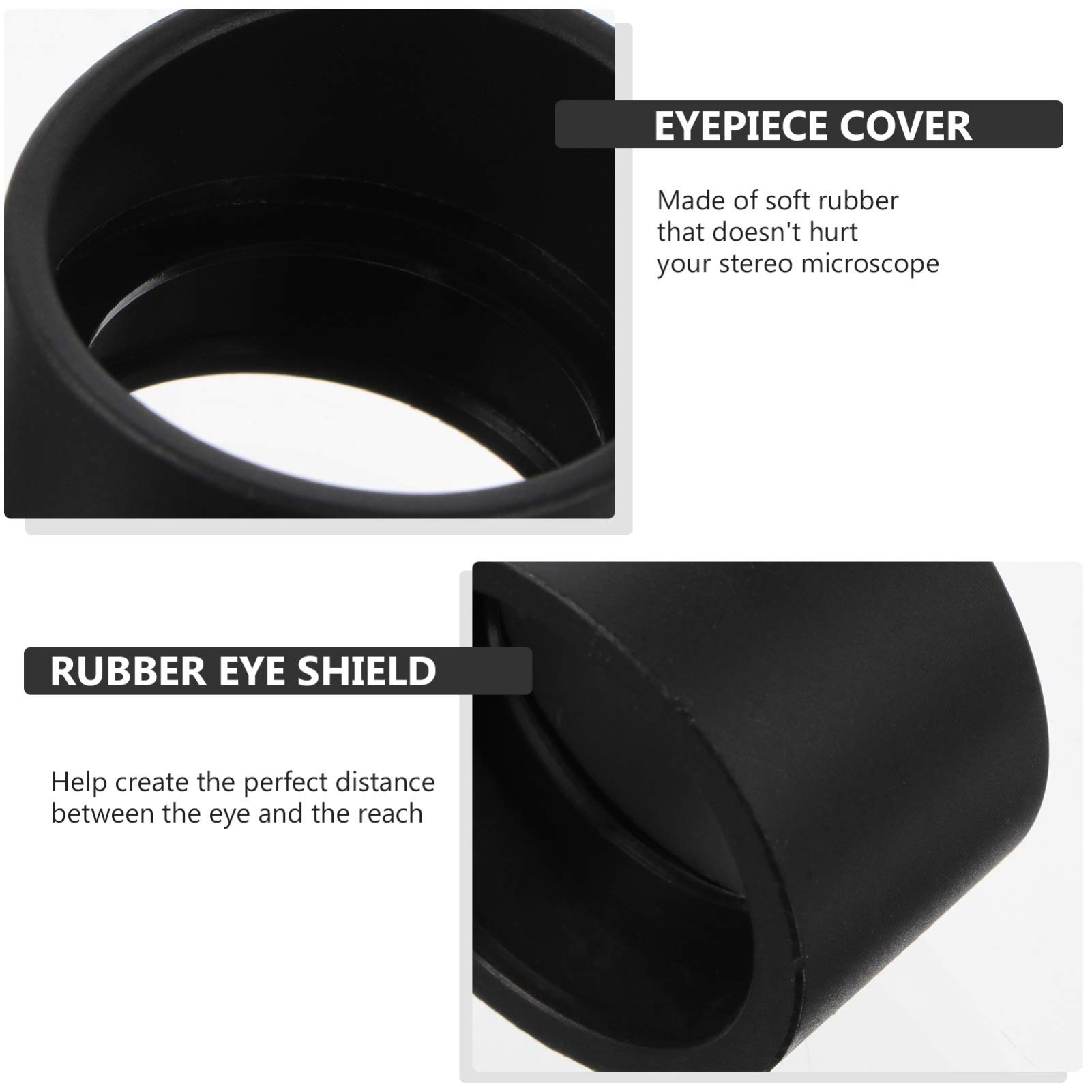 2pcs binocular lens caps Eyepiece Cover 33mm Inner Diameter Binocular Rubber Eyepiece Eye Guards Cups Shield for 33mm Stereo Microscope Eyepieces binocular lens covers Eyeshields microscope eye cups